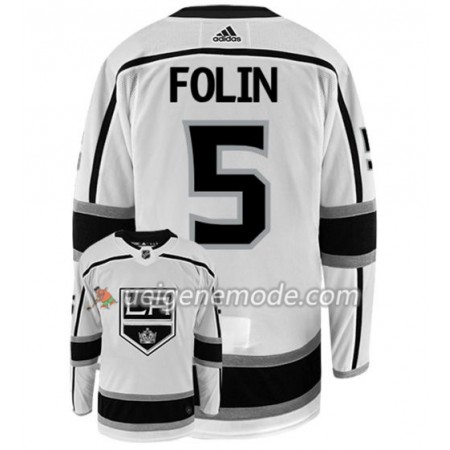 Herren Eishockey Los Angeles Kings Trikot CHRISTIAN FOLIN 5 Adidas Weiß Authentic